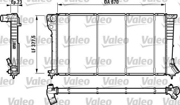 SU RADYATÖRÜ VALEO 732517
