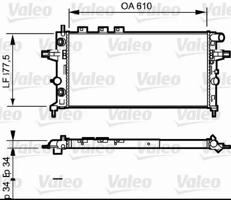 SU RADYATÖRÜ VALEO 732548