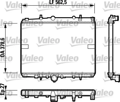 SU RADYATÖRÜ VALEO 732599