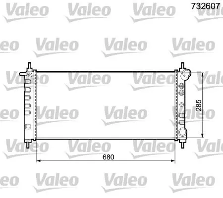 SU RADYATÖRÜ VALEO 732607