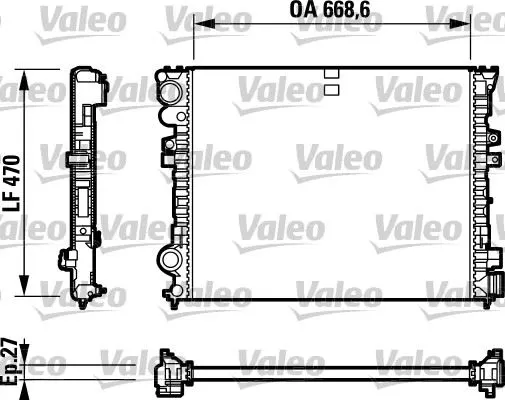 SU RADYATÖRÜ VALEO 732692