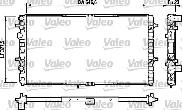 SU RADYATÖRÜ VALEO 732698