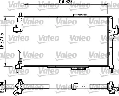 SU RADYATÖRÜ VALEO 732824
