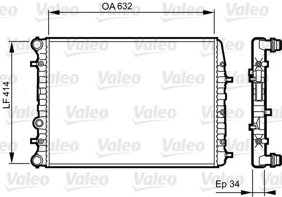 SU RADYATÖRÜ VALEO 732864