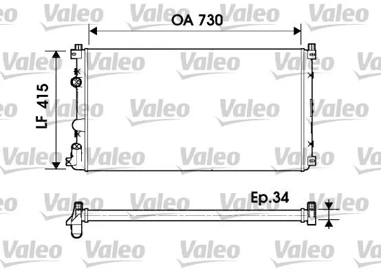 SU RADYATÖRÜ VALEO 732918