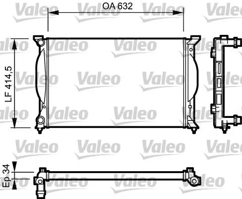 SU RADYATÖRÜ VALEO 732963