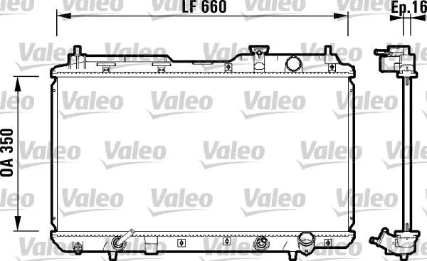 SU RADYATÖRÜ VALEO 734110
