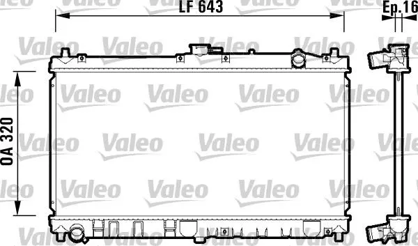 SU RADYATÖRÜ VALEO 734119