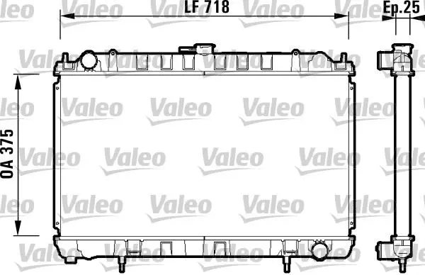 SU RADYATÖRÜ VALEO 734128