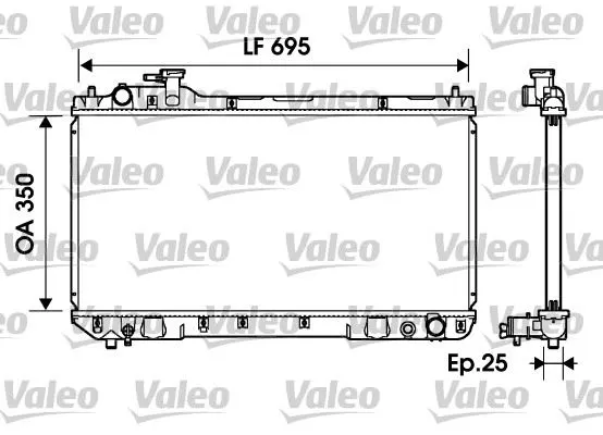 SU RADYATÖRÜ VALEO 734216