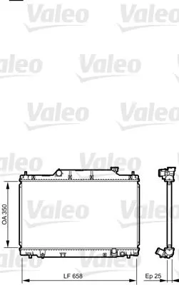 SU RADYATÖRÜ VALEO 734702