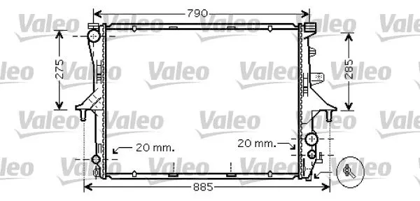 SU RADYATÖRÜ VALEO 734739