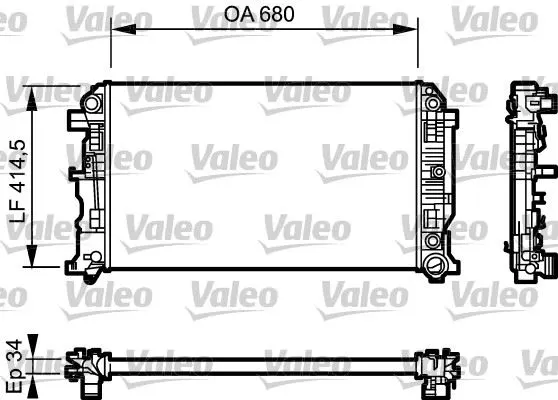 SU RADYATÖRÜ VALEO 734929