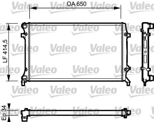 SU RADYATÖRÜ VALEO 735120