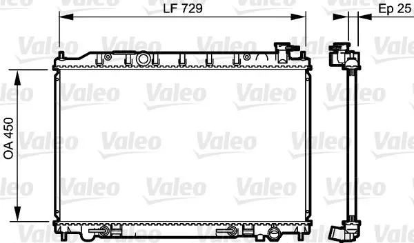 SU RADYATÖRÜ VALEO 735204