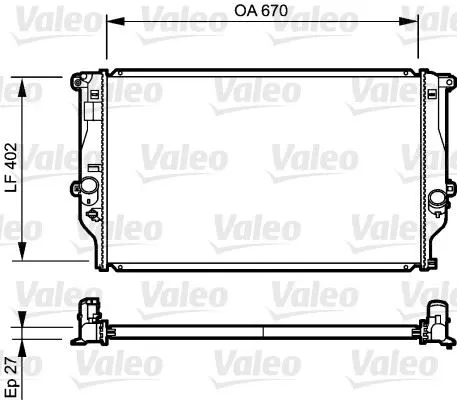 SU RADYATÖRÜ VALEO 735216