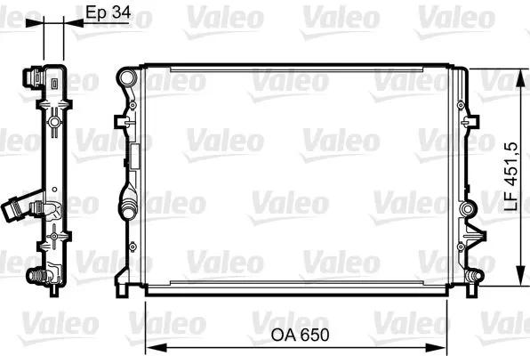 SU RADYATÖRÜ VALEO 735280
