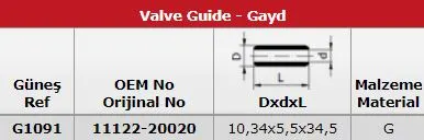 SUPAP GAYDI GUNES G1091