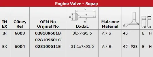 SUPAP TAKIMI GUNES 6003-6004
