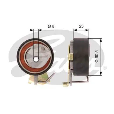 TRİGER GERGİ RULMANI GATES T43023