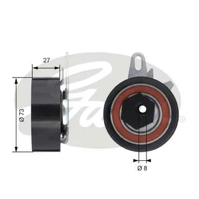 TRİGER GERGİ RULMANI GATES T43047