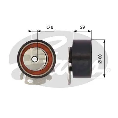 TRİGER GERGİ RULMANI GATES T43068