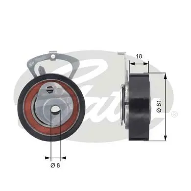 TRİGER GERGİ RULMANI GATES T43078