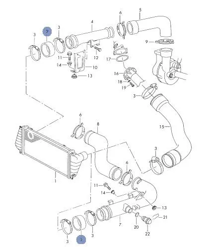 TURBO HORTUMU VE PARÇALARI BARCHA 2D0145832A