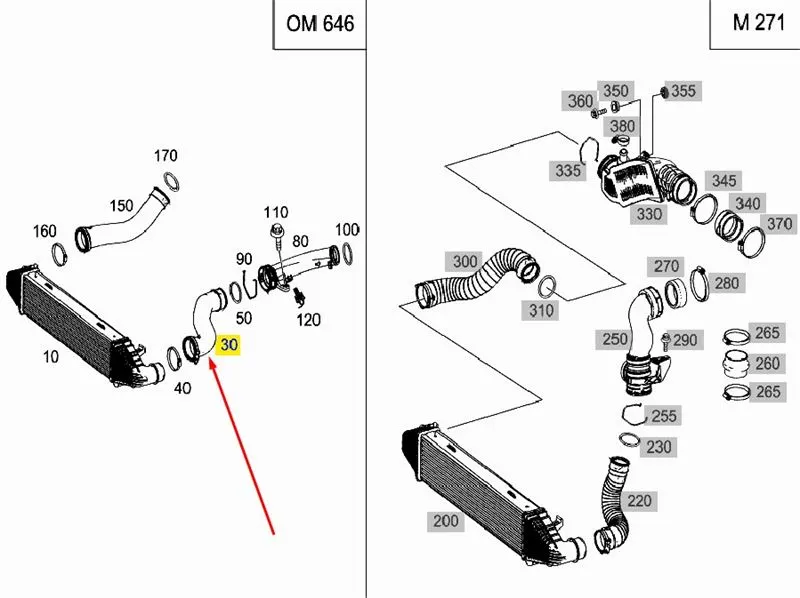 TURBO HORTUMU VE PARÇALARI UCPA 10H128128