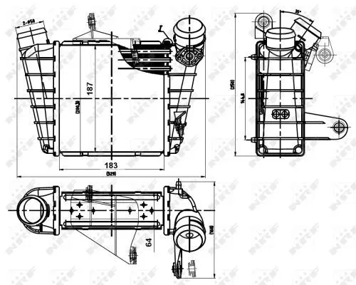 TURBO RADYATÖRÜ INTERCOOLER NRF 30842