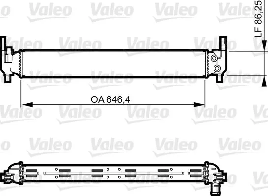 TURBO RADYATÖRÜ INTERCOOLER VALEO 735310