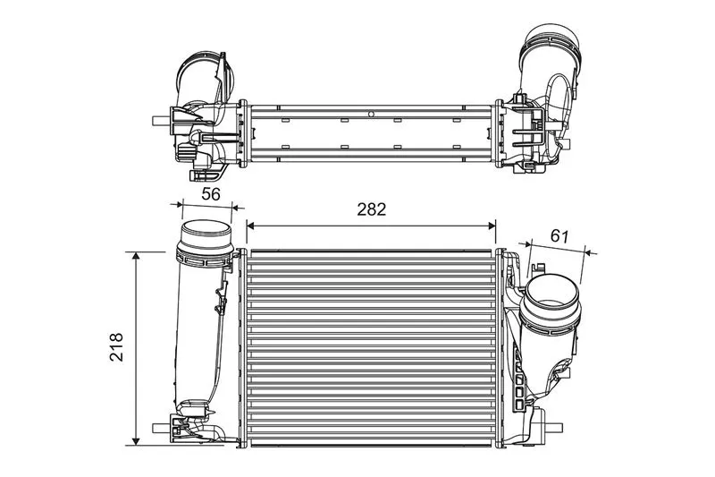 TURBO RADYATÖRÜ INTERCOOLER VALEO 816759