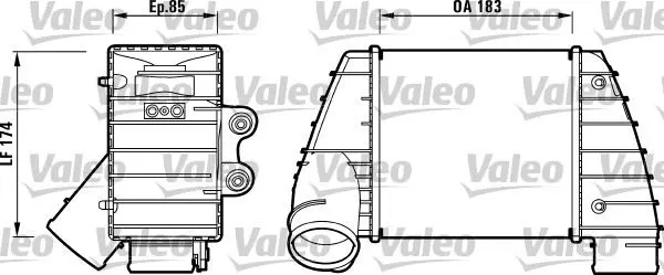 TURBO RADYATÖRÜ INTERCOOLER VALEO 817487