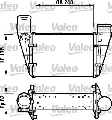 TURBO RADYATÖRÜ INTERCOOLER VALEO 817625