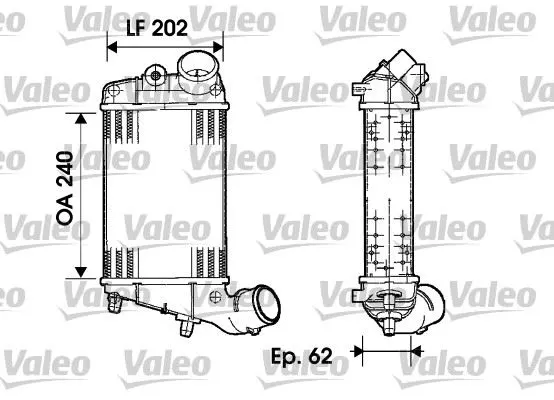 TURBO RADYATÖRÜ INTERCOOLER VALEO 817861