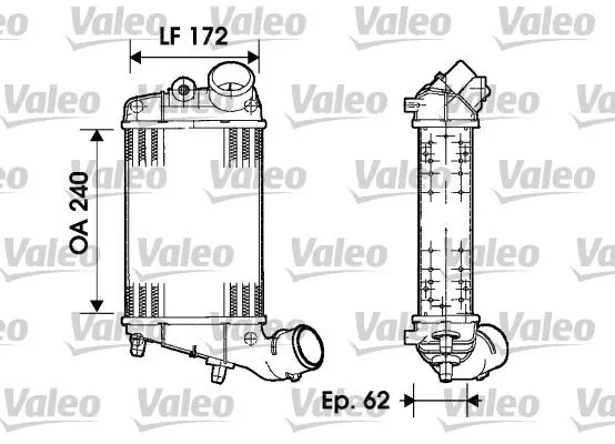 TURBO RADYATÖRÜ INTERCOOLER VALEO 817862