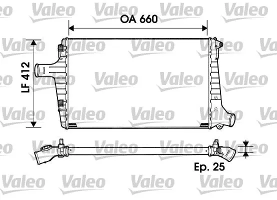 TURBO RADYATÖRÜ INTERCOOLER VALEO 817865