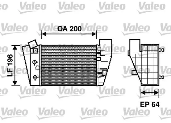 TURBO RADYATÖRÜ INTERCOOLER VALEO 817869