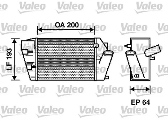 TURBO RADYATÖRÜ INTERCOOLER VALEO 817870