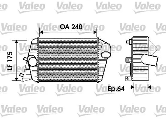 TURBO RADYATÖRÜ INTERCOOLER VALEO 817879