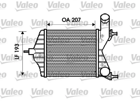 TURBO RADYATÖRÜ INTERCOOLER VALEO 817882