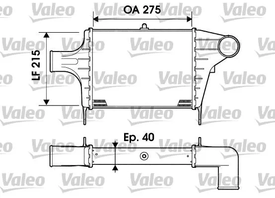 TURBO RADYATÖRÜ INTERCOOLER VALEO 817896