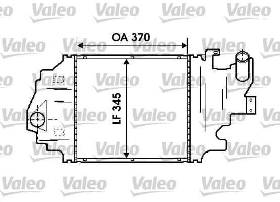 TURBO RADYATÖRÜ INTERCOOLER VALEO 817923