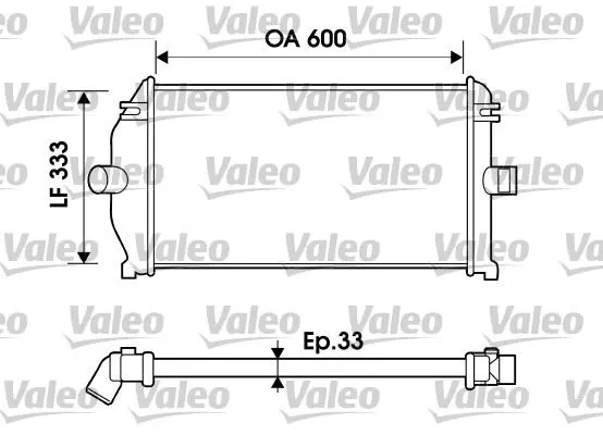 TURBO RADYATÖRÜ INTERCOOLER VALEO 817924