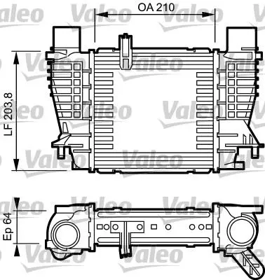 TURBO RADYATÖRÜ INTERCOOLER VALEO 817999