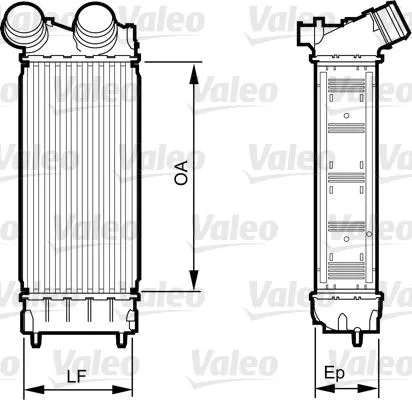 TURBO RADYATÖRÜ INTERCOOLER VALEO 818226