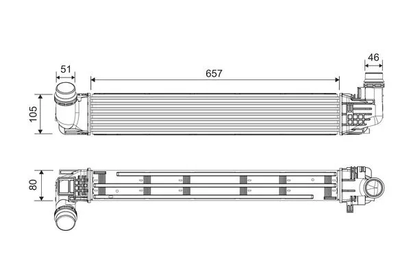 TURBO RADYATÖRÜ INTERCOOLER VALEO 818228
