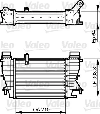 TURBO RADYATÖRÜ INTERCOOLER VALEO 818251
