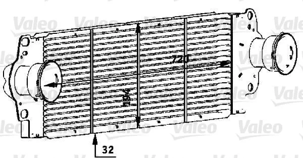 TURBO RADYATÖRÜ INTERCOOLER VALEO 818272