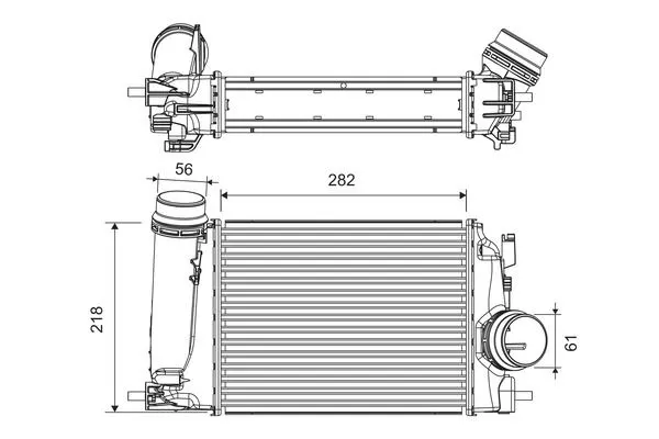 TURBO RADYATÖRÜ INTERCOOLER VALEO 818293